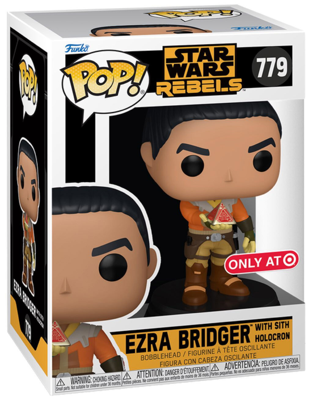 Funko Pop Star Wars Ezra with Sith Holocron #779 Exclusive