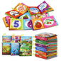Dr.Rapeti Soft Cloth Books Baby Books Bath Books 6-Pack for Baby Infant Toddler Kids Crinkle Squeaky Washable Chewable Non-Toxic Early Educational Gif