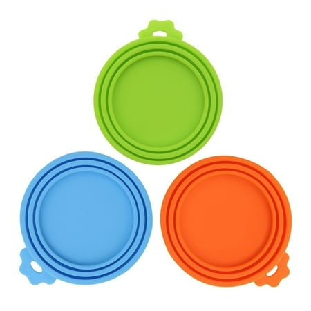 Can Covers For Dog Food Cans Silicone Universal Lids 3-Pack
