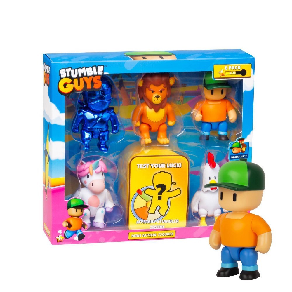 PMI Kids World Stumble Guys Deluxe Mini Figure Set - 6pk