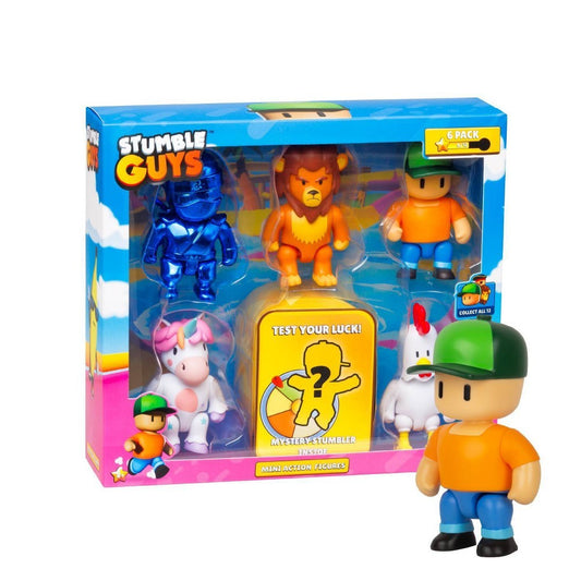 PMI Kids World Stumble Guys Deluxe Mini Figure Set - 6pk