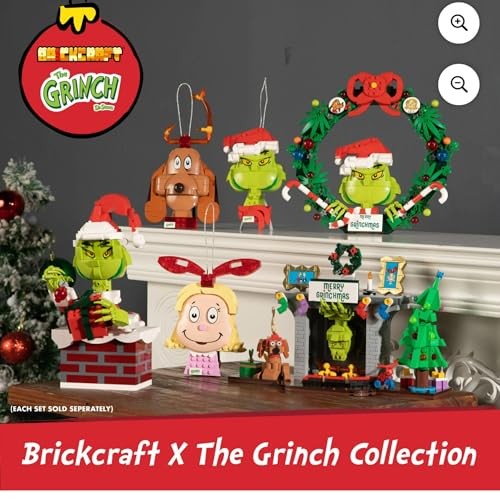 Brickcraft Grinch Max Dog Brick Building Kit, 135 Pieces