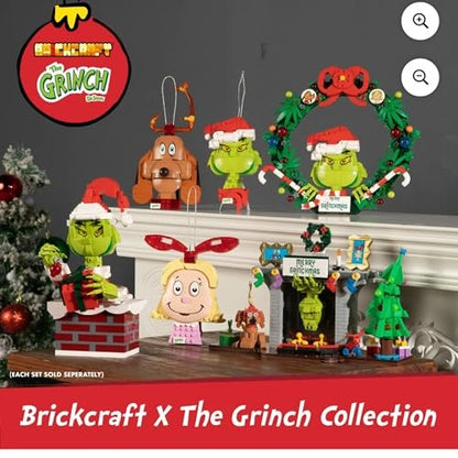 Brickcraft Grinch Max Dog Brick Building Kit, 135 Pieces