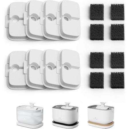 Petlibro Replacement Filters for Dockstream Cat Water Fountain PLWF005 PLWF115 PLWF105  4 Months Set of Replacement Filters for Ultra Quiet Pet Water