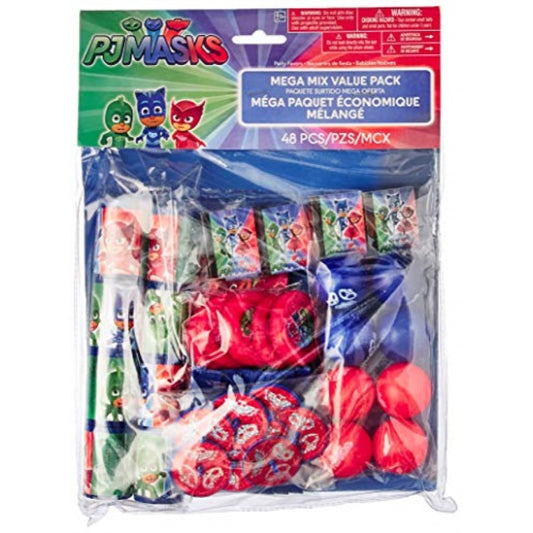 PJ Masks Mega Mix Party Favors Value Pack