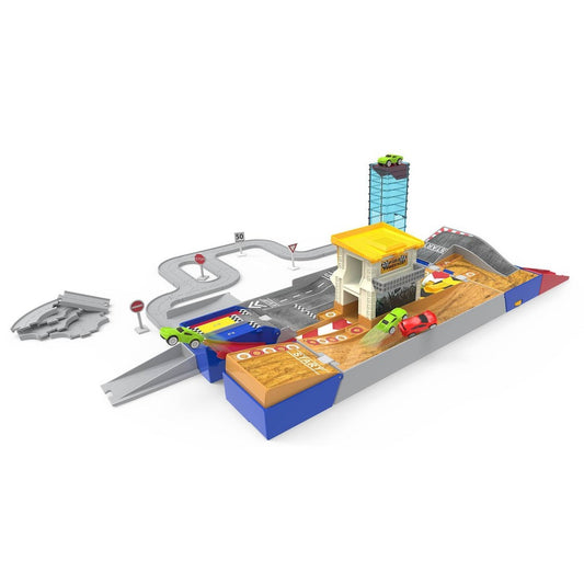Tech2go Collapsible Playset with Tracks, 80 Pieces, Toy Cars