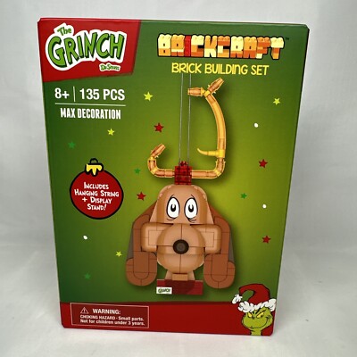 Brickcraft Grinch Max Dog Brick Building Kit, 135 Pieces