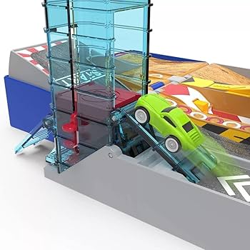 Tech2go Collapsible Playset with Tracks, 80 Pieces, Toy Cars
